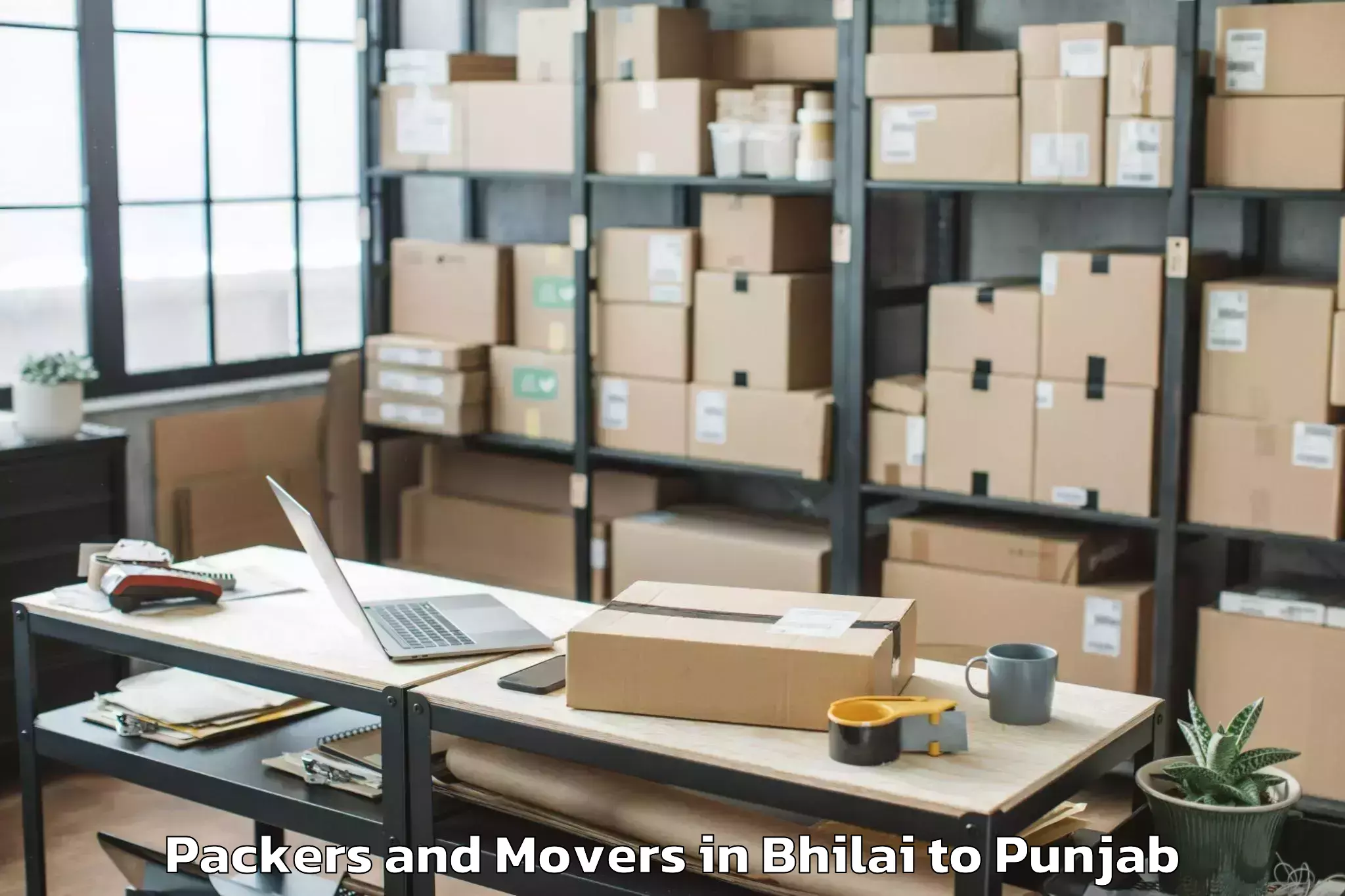 Top Bhilai to Dasuya Packers And Movers Available